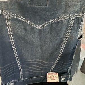 True Religion jean vest